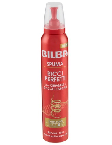 Bilba Spuma Per Capelli 200ml - Ricci Perfetti Con Ceramidi E Gocce D'argan